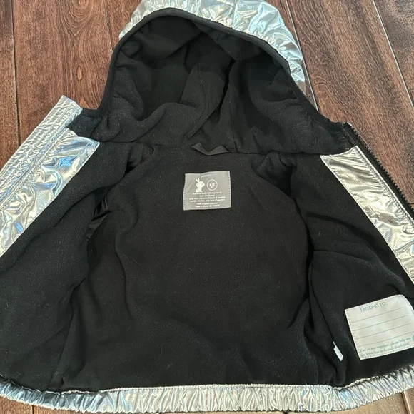 Primary Silver jacket 6-12mos guc - Picture 5 of 8